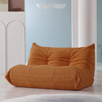 Teddy Fabric Bean Bag Sofas Comfy Lazy Floor Sofa Couch Soft Lounge Chairs Foam - Filled Accent Chair for Living Room Bedroom - Blu Lotus Boutique