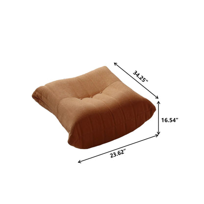 Teddy Fabric Bean Bag Sofas Comfy Lazy Floor Sofa Couch Soft Lounge Chairs Foam - Filled Accent Chair for Living Room Bedroom - Blu Lotus Boutique
