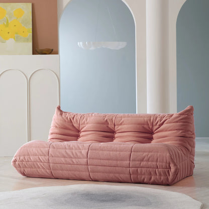 Teddy Fabric Bean Bag Sofas Comfy Lazy Floor Sofa Couch Soft Lounge Chairs Foam - Filled Accent Chair for Living Room Bedroom - Blu Lotus Boutique