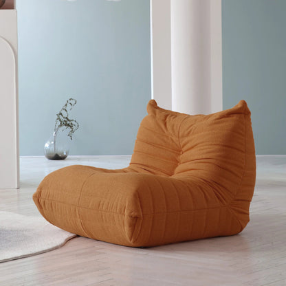 Teddy Fabric Bean Bag Sofas Comfy Lazy Floor Sofa Couch Soft Lounge Chairs Foam - Filled Accent Chair for Living Room Bedroom - Blu Lotus Boutique
