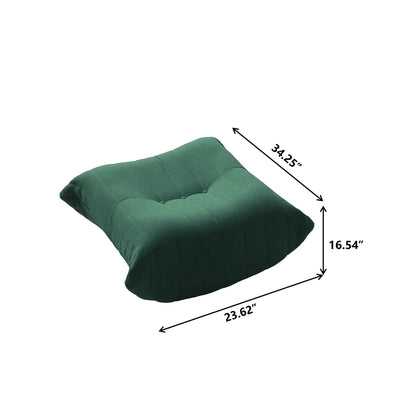 Teddy Fabric Bean Bag Sofas Comfy Lazy Floor Sofa Couch Soft Lounge Chairs Foam - Filled Accent Chair for Living Room Bedroom - Blu Lotus Boutique