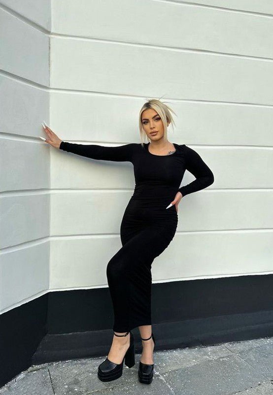 Tempt Me Croc Textured High Heeled Block Sandals - Blu Lotus Boutique