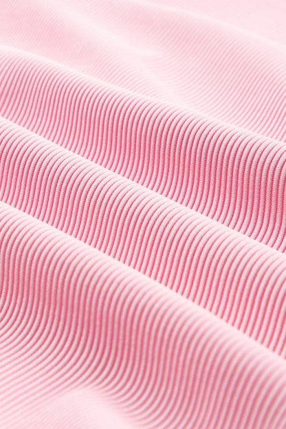 Textured Ruffle Half Zip Top and Pants Set - Blu Lotus Boutique