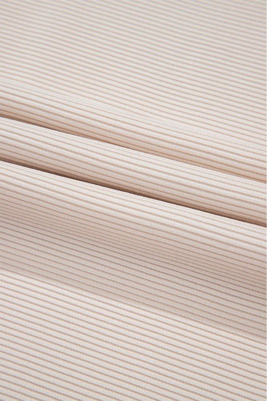 Textured Ruffle Half Zip Top and Pants Set - Blu Lotus Boutique