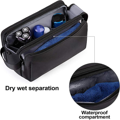 Toiletry Bag for Men, Travel Toiletry Organizer Dopp Kit Water - resistant Shaving Bag for Toiletries, Door Room Essentials - Blu Lotus Boutique