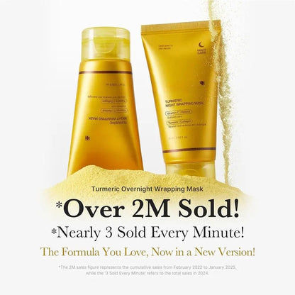 Turmeric Deep Collagen Mask Peel Off Mask Face Anti Wrinkle Lifting Korean Skin Care Masks Skin Firmnes For Nighttime Care - Blu Lotus Boutique