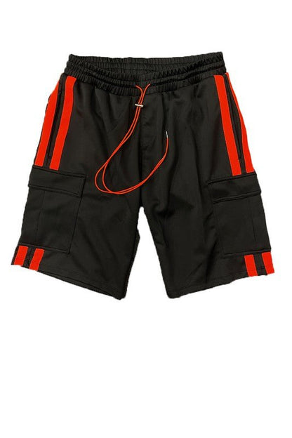 Two Stripe Cargo Pocket Track Jacket Short Suit - Blu Lotus Boutique