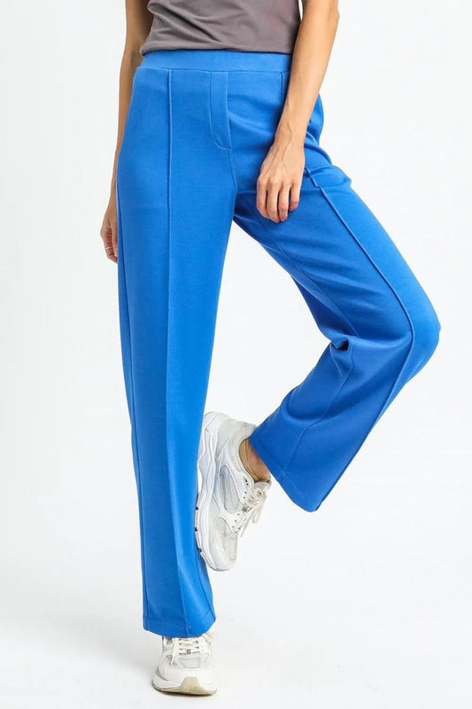 Umgee High Waisted Wide Leg Pants - Blu Lotus Boutique