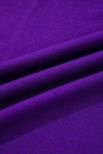 Varsity Stripe Long Sleeve Sweatshirt Dress - Blu Lotus Boutique