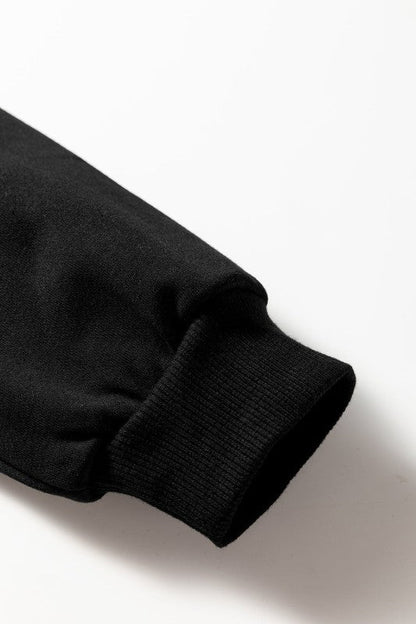 Varsity Stripe Long Sleeve Sweatshirt Dress - Blu Lotus Boutique