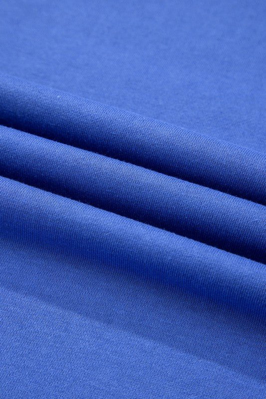 Varsity Stripe Long Sleeve Sweatshirt Dress - Blu Lotus Boutique