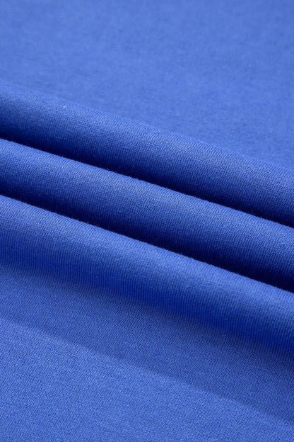 Varsity Stripe Long Sleeve Sweatshirt Dress - Blu Lotus Boutique