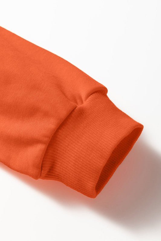 Varsity Stripe Long Sleeve Sweatshirt Dress - Blu Lotus Boutique