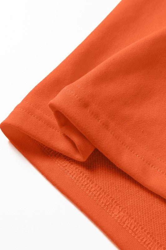 Varsity Stripe Long Sleeve Sweatshirt Dress - Blu Lotus Boutique