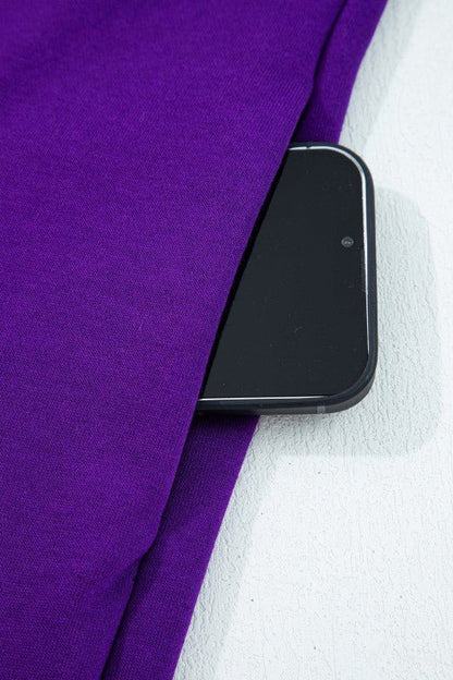 Varsity Stripe Long Sleeve Sweatshirt Dress - Blu Lotus Boutique