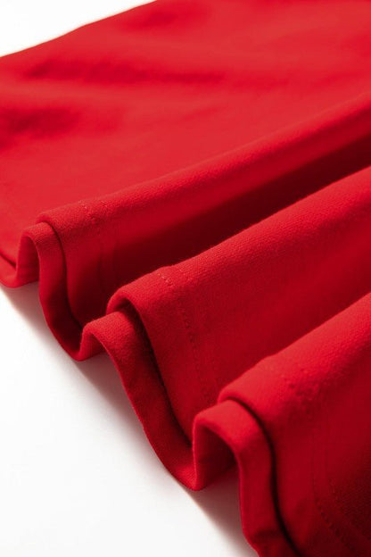 Varsity Stripe Long Sleeve Sweatshirt Dress - Blu Lotus Boutique