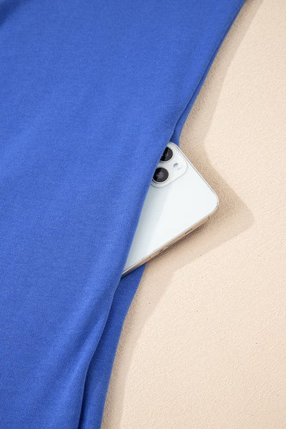 Varsity Stripe Long Sleeve Sweatshirt Dress - Blu Lotus Boutique