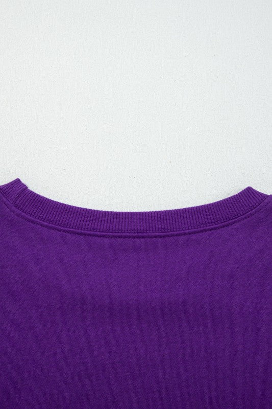 Varsity Stripe Pullover and Mini Skirt Set - Blu Lotus Boutique