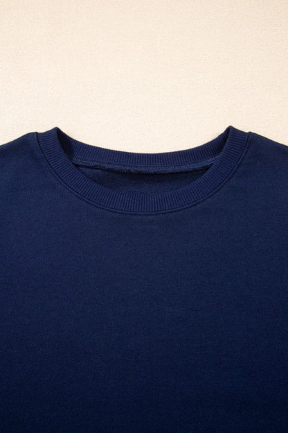 Varsity Stripe Pullover and Mini Skirt Set - Blu Lotus Boutique