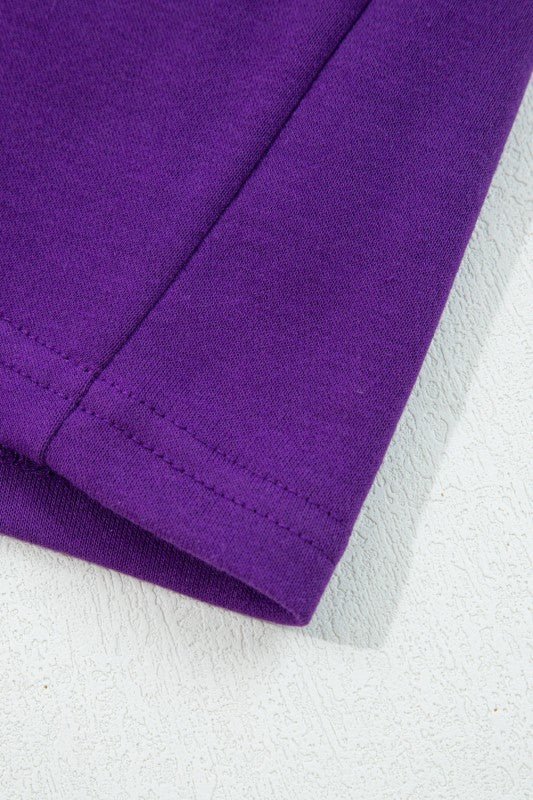 Varsity Stripe Pullover and Mini Skirt Set - Blu Lotus Boutique