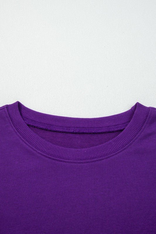 Varsity Stripe Pullover and Mini Skirt Set - Blu Lotus Boutique