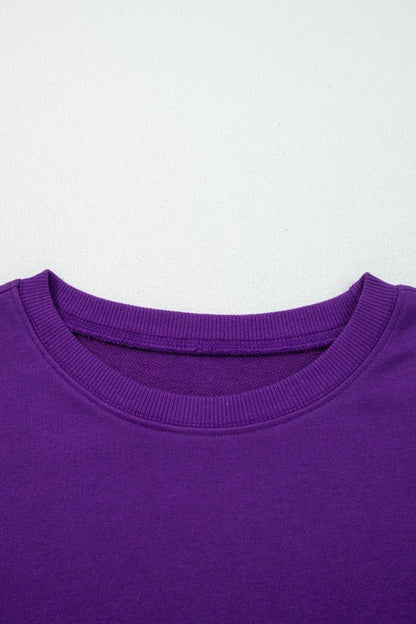 Varsity Stripe Pullover and Mini Skirt Set - Blu Lotus Boutique