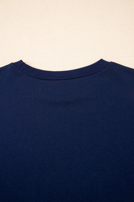 Varsity Stripe Pullover and Mini Skirt Set - Blu Lotus Boutique