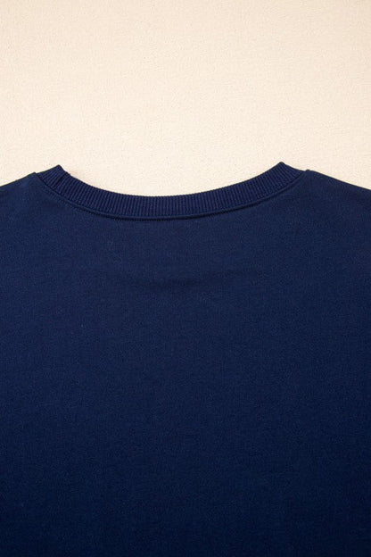 Varsity Stripe Pullover and Mini Skirt Set - Blu Lotus Boutique