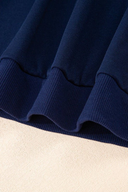 Varsity Stripe Pullover and Mini Skirt Set - Blu Lotus Boutique