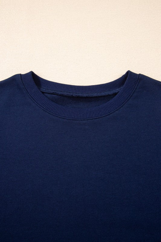 Varsity Stripe Pullover and Mini Skirt Set - Blu Lotus Boutique