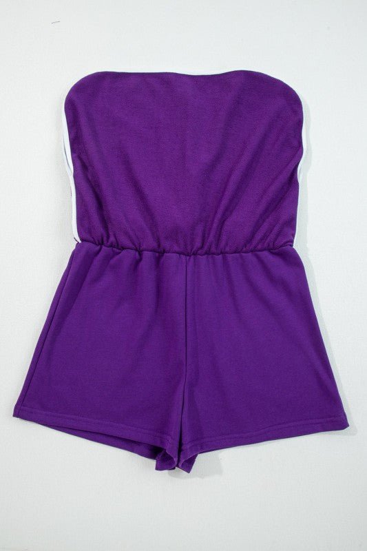 Varsity Stripe Pullover and Mini Skirt Set - Blu Lotus Boutique