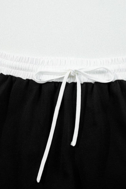 Varsity Stripe Pullover and Mini Skirt Set - Blu Lotus Boutique