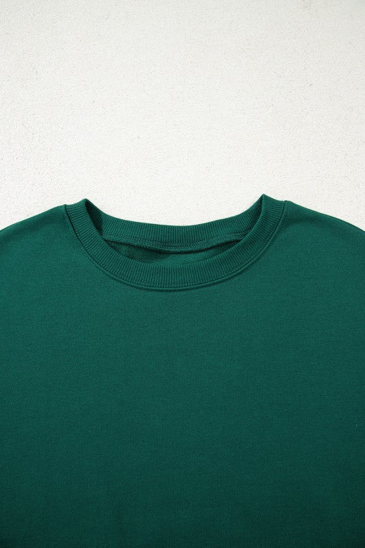 Varsity Stripe Sweatshirt and Short Set - Blu Lotus Boutique