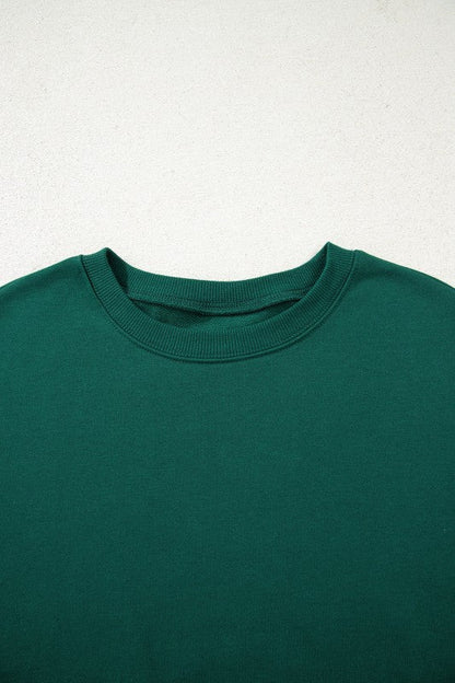 Varsity Stripe Sweatshirt and Short Set - Blu Lotus Boutique