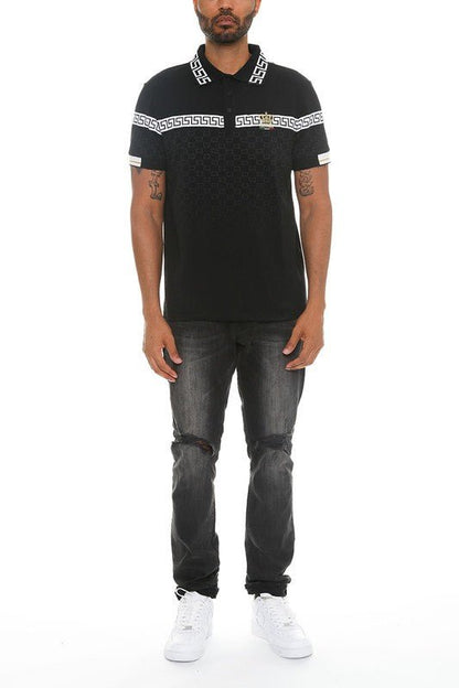 Version Couture Brand Polo Button Down Shirt - Blu Lotus Boutique