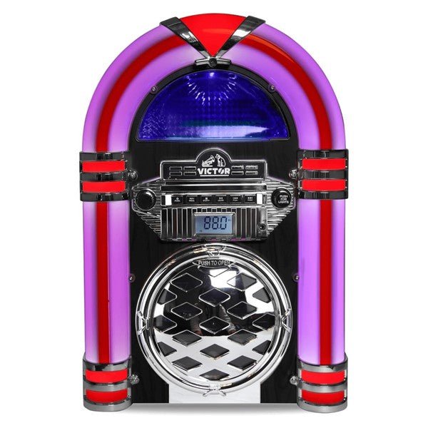 Victor Broadway II Desktop CD Jukebox w LED Light - Blu Lotus Boutique