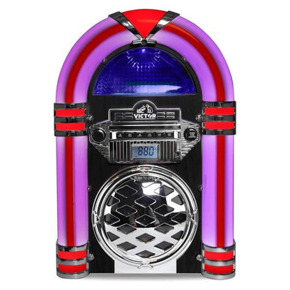 Victor Broadway II Desktop CD Jukebox w LED Light - Blu Lotus Boutique