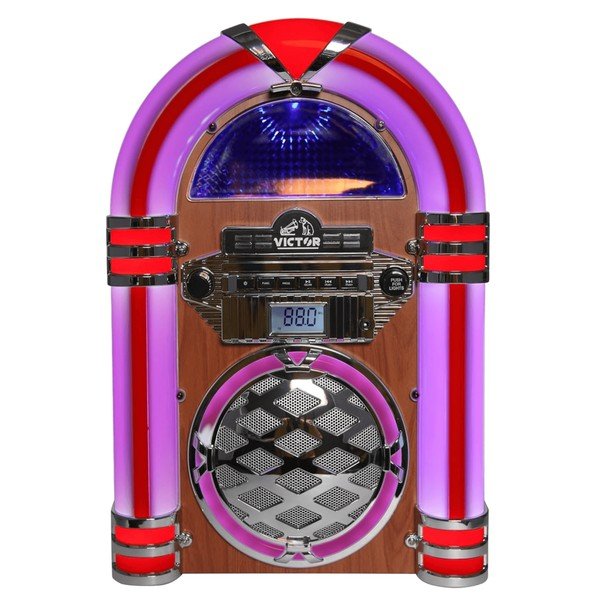 Victor Broadway II Desktop CD Jukebox w LED Light - Blu Lotus Boutique