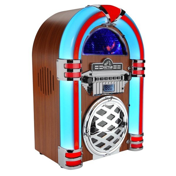 Victor Broadway II Desktop CD Jukebox w LED Light - Blu Lotus Boutique