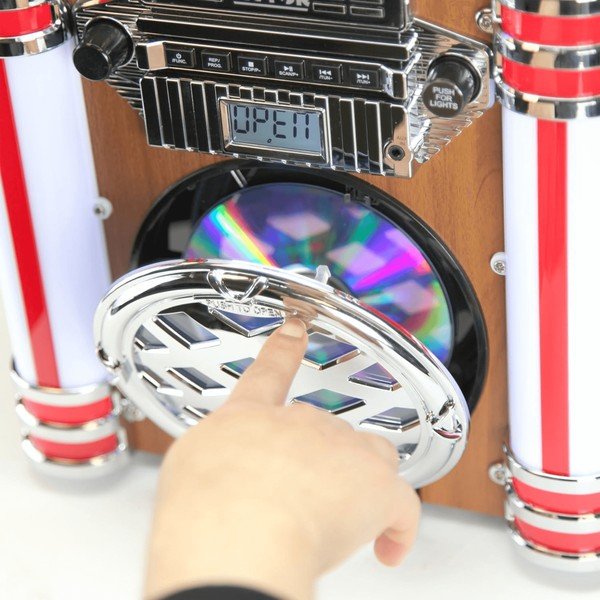 Victor Broadway II Desktop CD Jukebox w LED Light - Blu Lotus Boutique