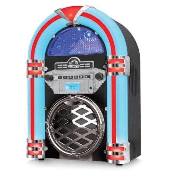 Victor Broadway II Desktop CD Jukebox w LED Light - Blu Lotus Boutique