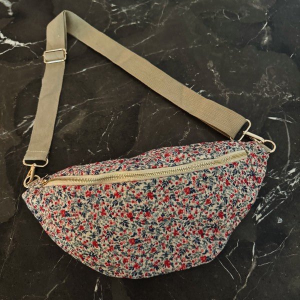 Vintage Floral Sling Bag – Adjustable Crossbody wi - Blu Lotus Boutique
