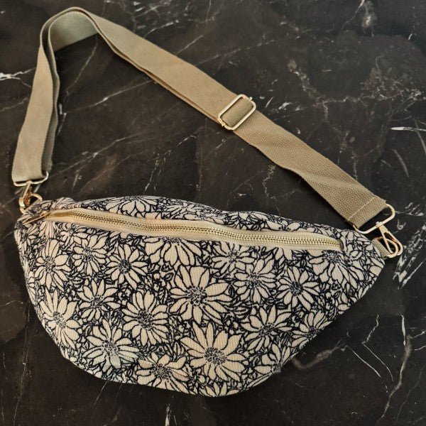 Vintage Floral Sling Bag – Adjustable Crossbody wi - Blu Lotus Boutique