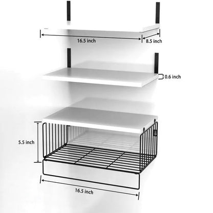 Wall Mounted Floating Shelves 3 Wood Bathroom Shelves Farmhouse Floating Shelf Bathroom Accessories for Bedroom - Blu Lotus Boutique