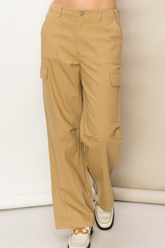 Weekend Chiller High Waist Cargo Pants - Blu Lotus Boutique