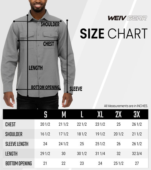 Weiv Mens Solid Flannel Shirt - Blu Lotus Boutique