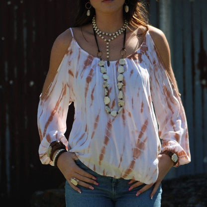 White Turquoise Slab Necklace with Leather Closure - Blu Lotus Boutique