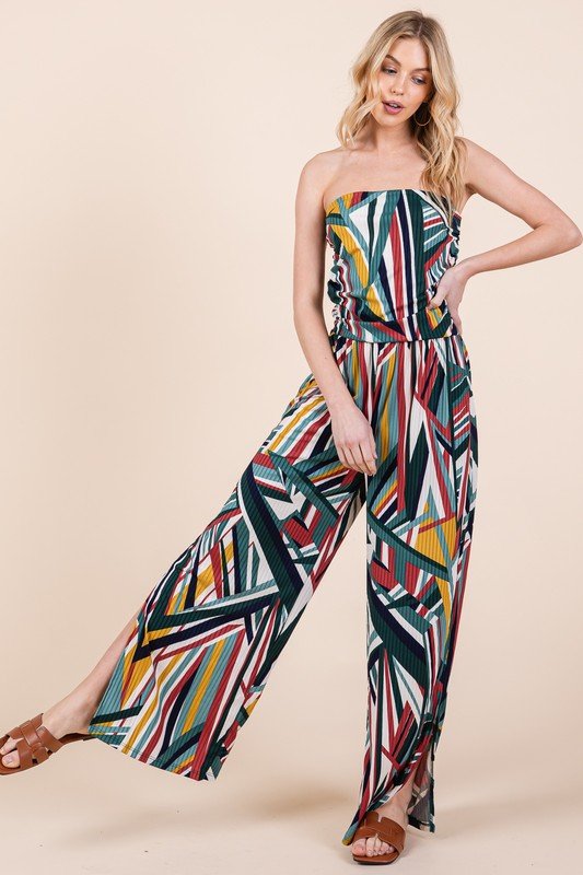 Wide Leg Jumpsuit with Pockets - Blu Lotus Boutique