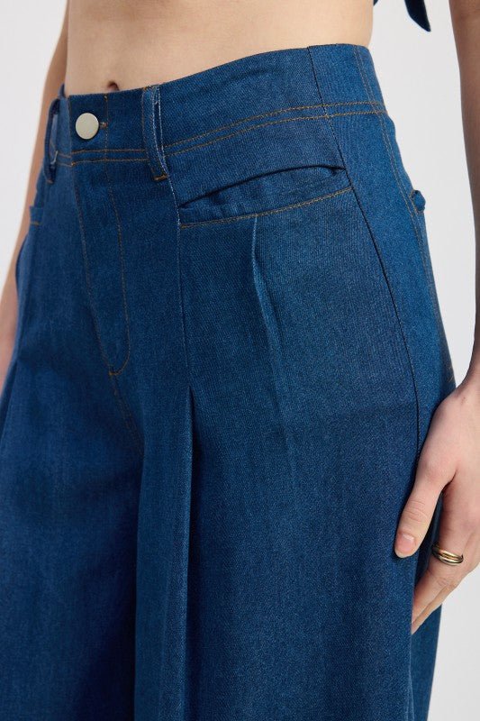 WIDE LEG PALAZZO PANTS - Blu Lotus Boutique