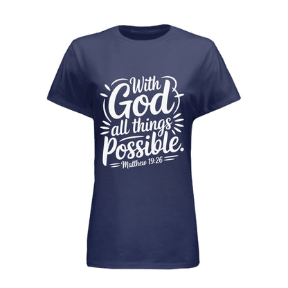 With God all things all things are possible - Blu Lotus Boutique